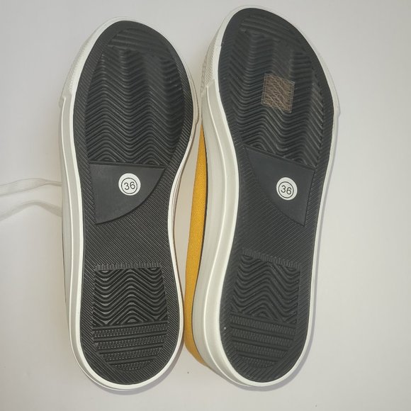 yellow sneakers - Picture 2 of 3